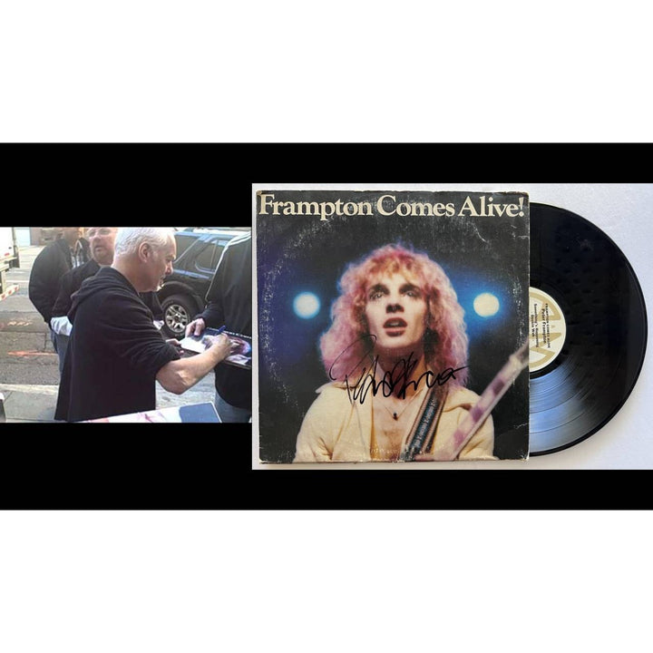 Peter Frampton Frampton Comes Alive! lp signed with proof