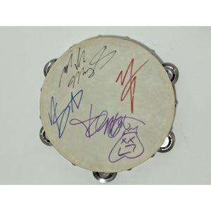 Motley Crue Tommy Lee Vince Neil Nikki Sixx Mick Mars 10inch' tambourine signed with proof