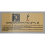 Load image into Gallery viewer, Michael Jackson Muhammad Ali with original tickets framed 15x32 and signed with proof
