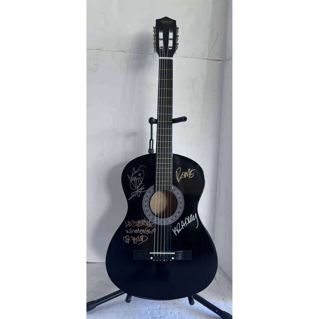 Sublime Bradley Nowell, Bud Gough, and Eric Wilson full size acoustic guitar signed