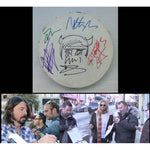 Load image into Gallery viewer, David Grohl Taylor Hawkins Foo Fighters 10 inch tambourine signed with proof
