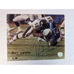 Load image into Gallery viewer, Ray Lewis Baltimore Ravens NFL Hall of Famer 8x10 photo signed
