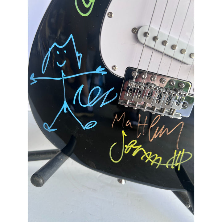 Pearl Jam Eddie Vedder Jeff Ament Stone Gossard Mike McCready full size Stratocaster electric guitar signed with proof