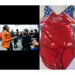 Load image into Gallery viewer, Simone Biles USA Gold Medal winner USA leotard signed with proof
