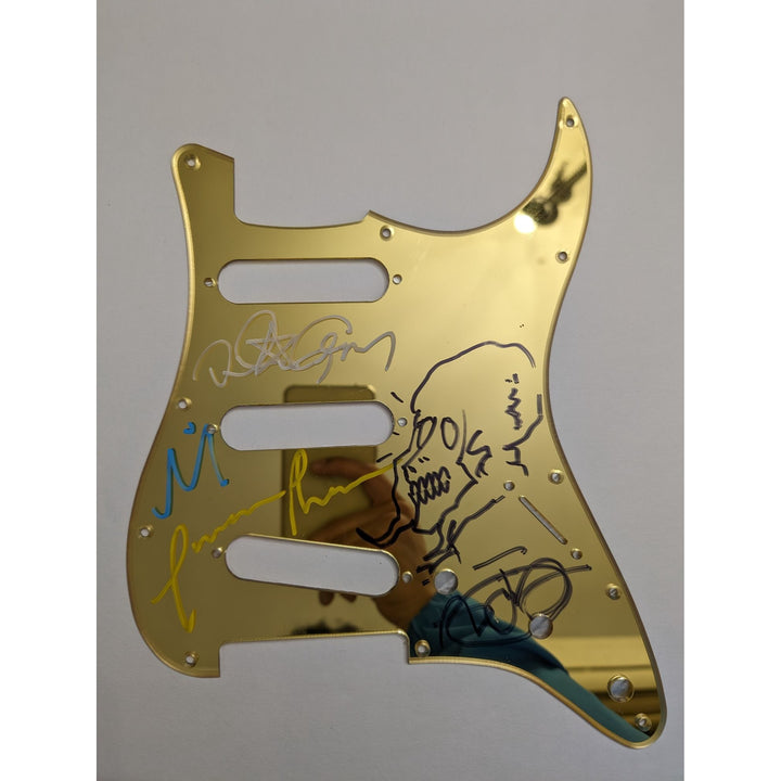 Maynard James Keenan Danny Carry Adam Jones Justin Chancellor Fender Stratocaster electric guitar pickguard signed with proof