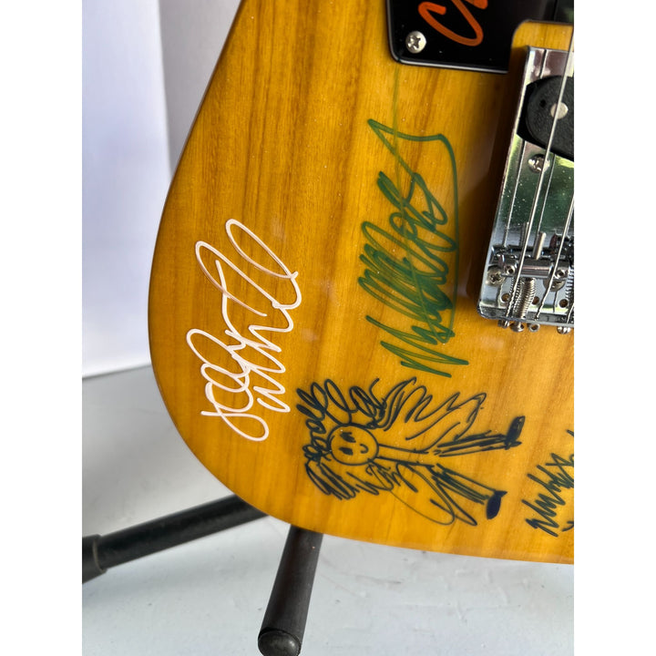 Fleetwood Mac Stevie Nicks Lindsey Buckingham Peter Greene Christie & Jon McVie Mick Fleetwood Telecaster full size electric guitar signed