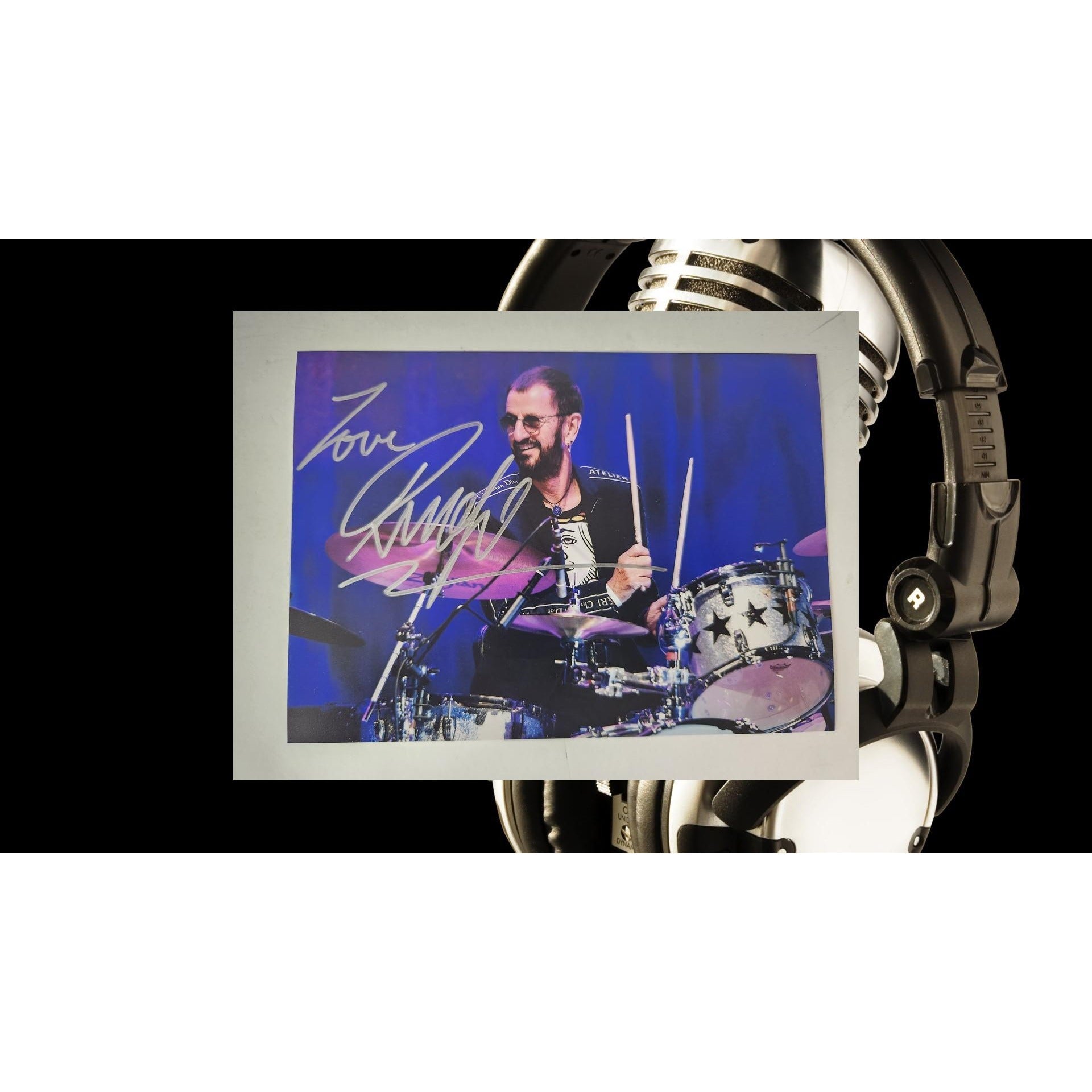 Ringo Starr legendary Beatles drummer 5x7 photo signed with proof