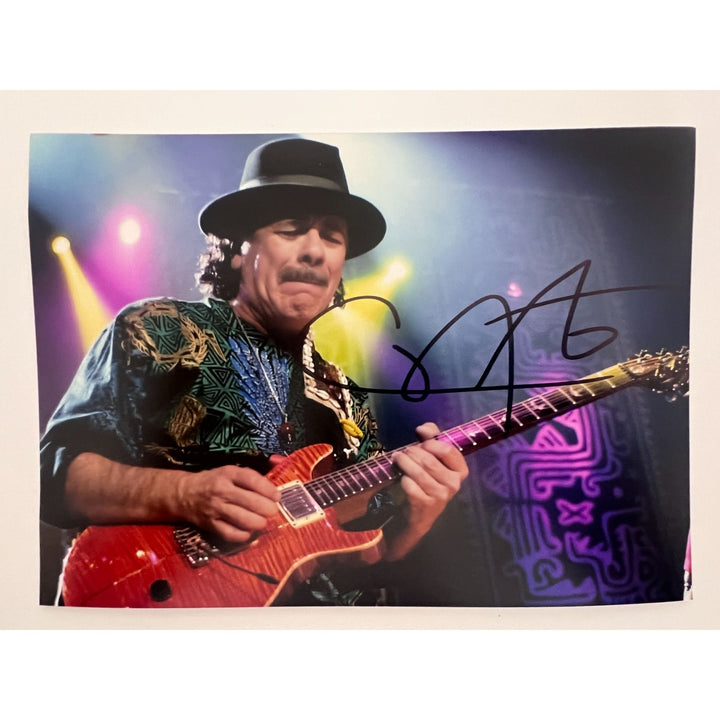 Carlos Santana 5x7 photo signed with proof