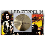 Load image into Gallery viewer, Led Zeppelin Jimmy Page Robert Plant John Paul Jones 14 inch cymbal signed with proof
