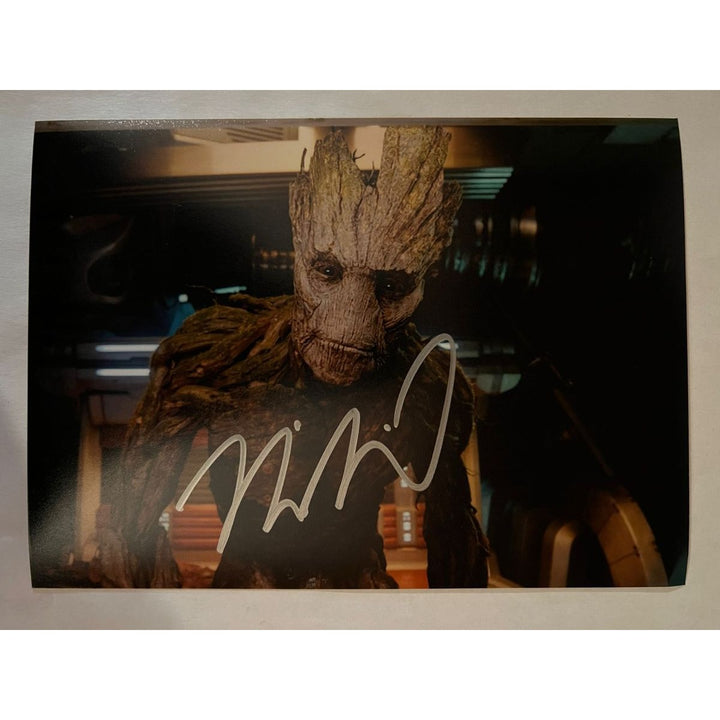 Vin Diesel Groot Guardians of the Galaxy 5x7 photo signed with proof