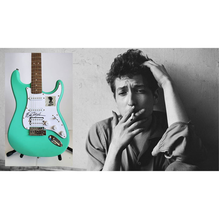 Bob Dylan Fender Stratocaster electric guitar signed with proof