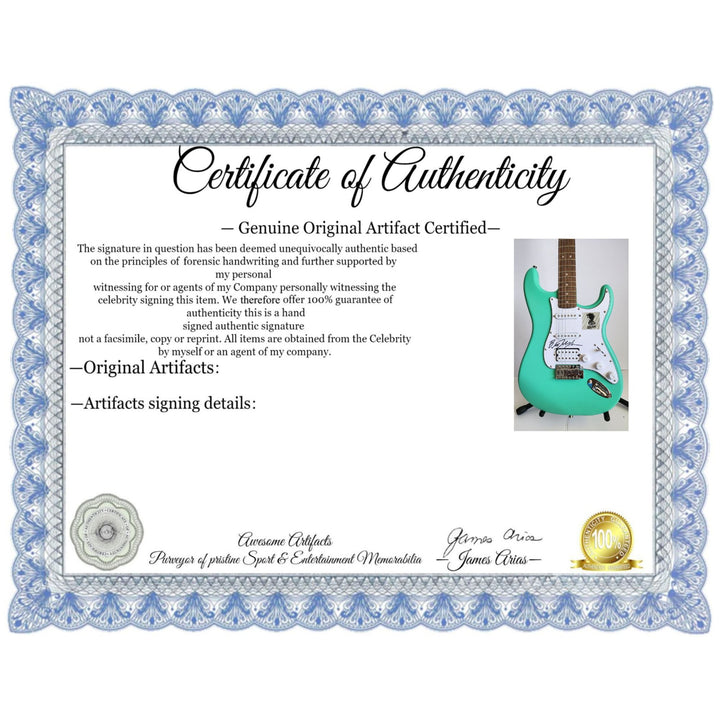 Bob Dylan Fender Stratocaster electric guitar signed with proof