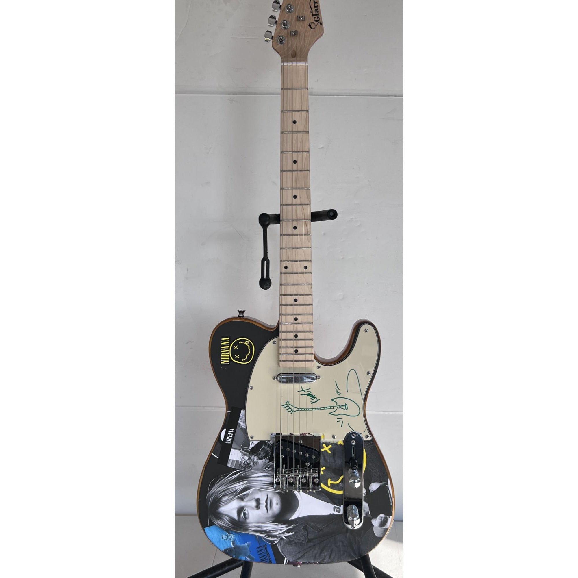 Kurt Cobain of Nirvana telecaster electric guitar signed