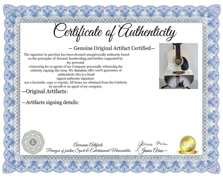 Paul McCartney Beatles one of a kind guitar signed with proof