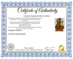 Load image into Gallery viewer, Eddie and Alex Van Halen David Lee Roth Sammy Hagar Michel Anthony Van Halen gold full-size Les Paul electric guitar signed with proof
