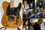 Load image into Gallery viewer, Guns N&#39; Roses Axl Rose, Slash, Matt Sorum, Gilby Clarke Izzy Stradlin Steven Adler telecaster electric guitar signed with proof
