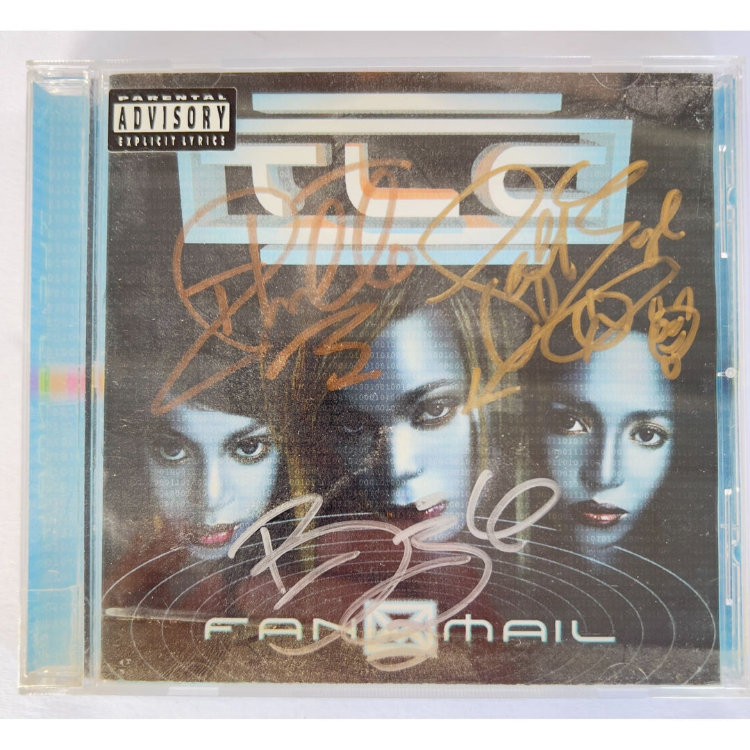TLC "Fan Mail" " T- Boz", Lisa "Left Eye" Lopes & Rozanda "Chili" CD jacket & and CD both signed with proof