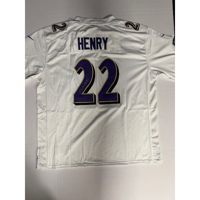 Derek Henry Baltimore Ravens game model Jersey size extra large signed with proof