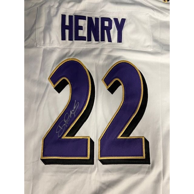 Derek Henry Baltimore Ravens game model Jersey size extra large signed with proof