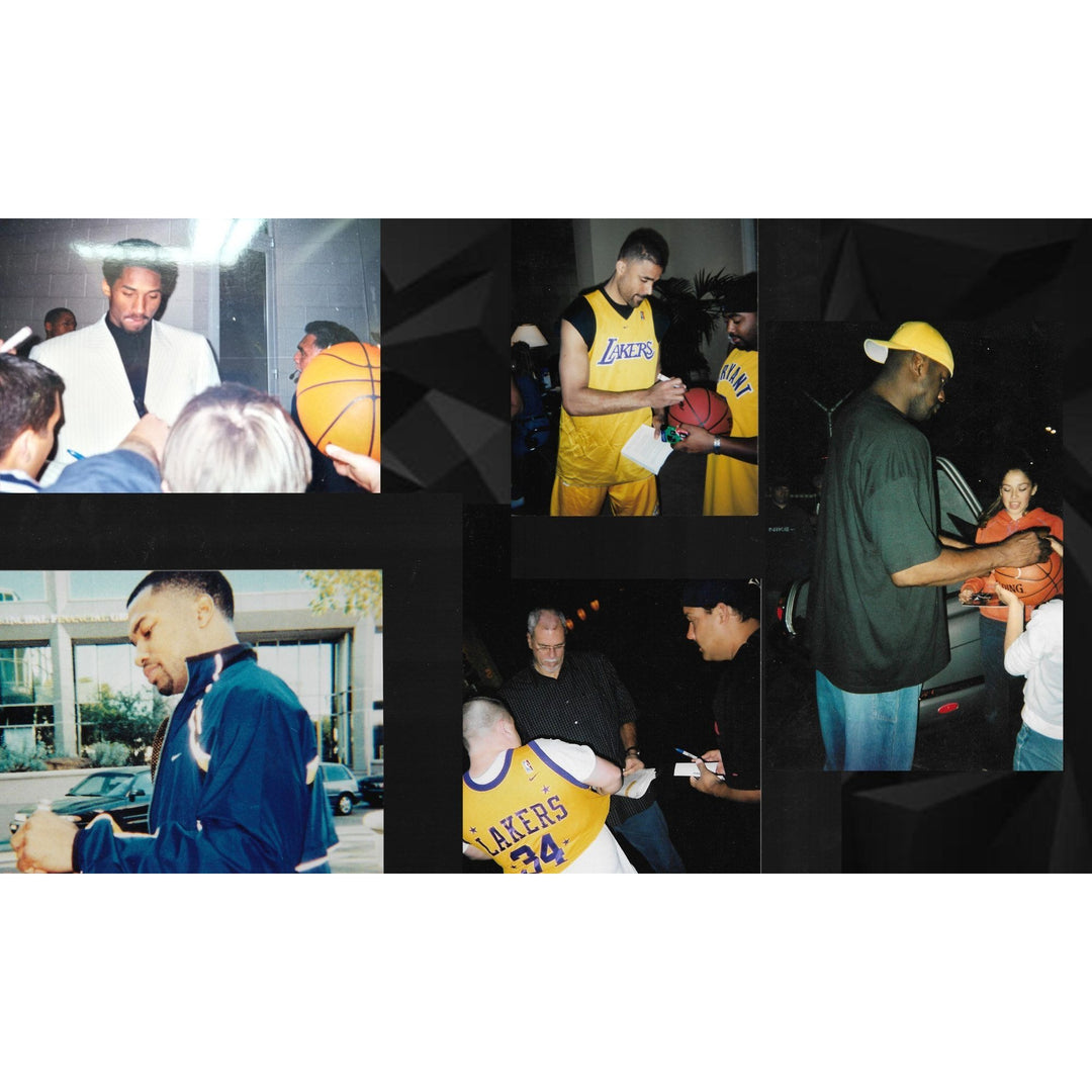 Los Angeles Lakers 1999- 2000 NBA champs Spalding NBA commemorative basketball signed with proof Kobe, Shaquille , phill with proof ..