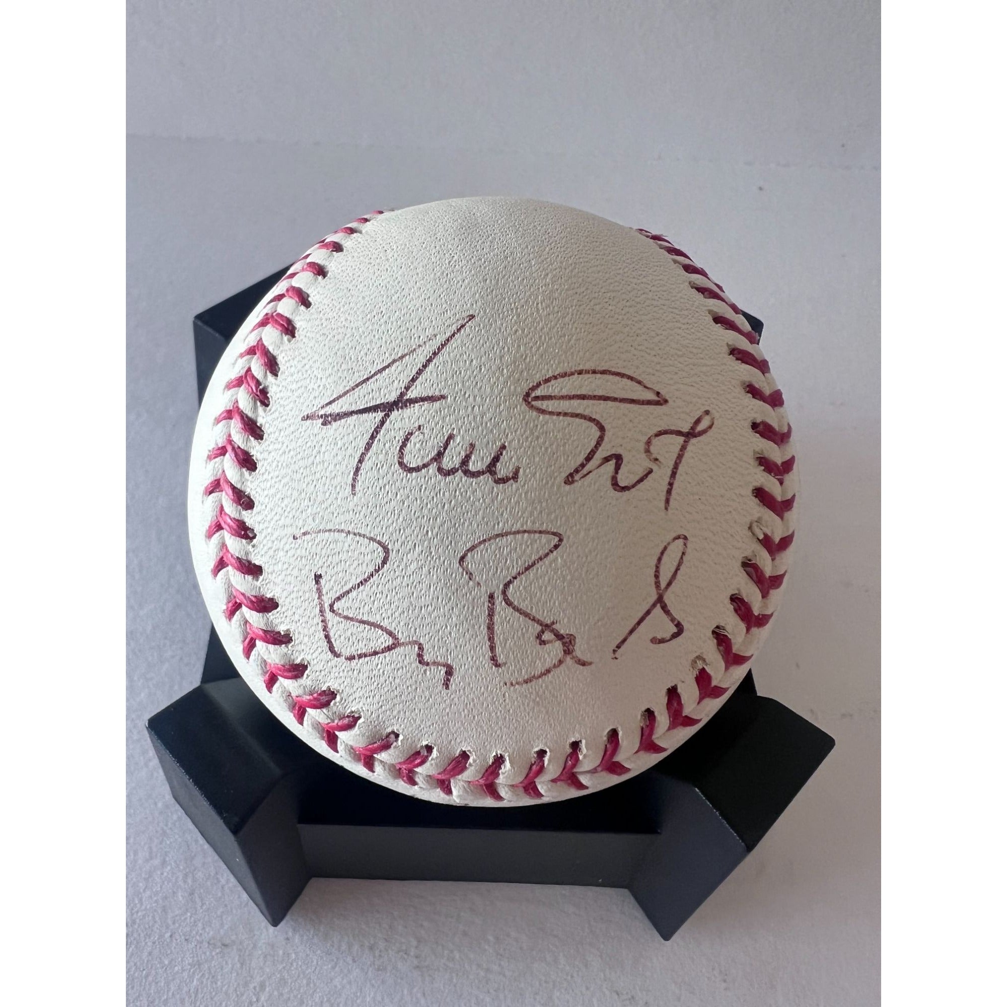 Willie Mays Barry Bonds Willie McCovey Juan Marichall Orlando Cepeda San Francisco Giants Hall of Famers Rawlings MLB baseball signed