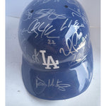 Load image into Gallery viewer, Los Angeles Dodgers team signed full size batting helmet Vin Scully Don Mattingly Tom Lasorda Matt Kemp Clayton Kershaw Yasiel Puig
