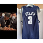 Load image into Gallery viewer, Allen Iverson Georgetown size XL game model jersey signed with proof
