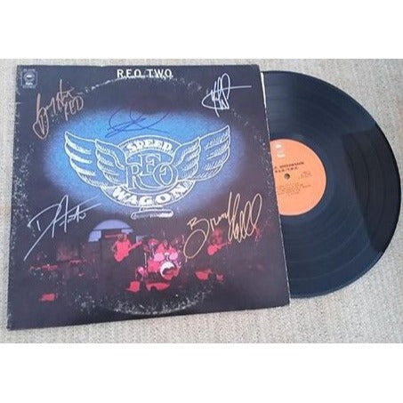 Reo Speedwagon LP signed