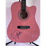 Load image into Gallery viewer, Taylor Swift Pink Huntington full size acoustic guitar signed with proof
