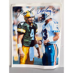 Load image into Gallery viewer, Dan Marino and Brett Favre 8x10 photo signed with proof
