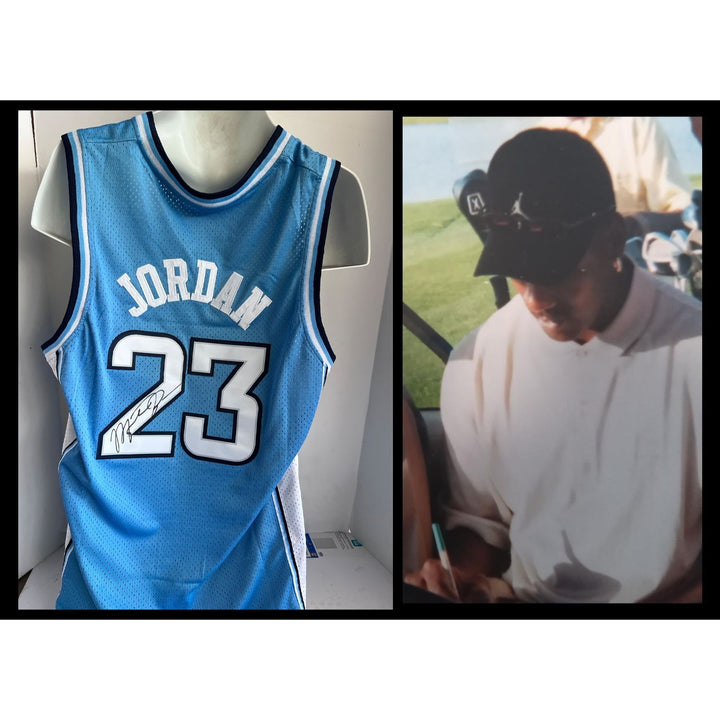 Michael Jordan North Carolina Tar Heels game model jersey signed with proof