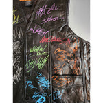 Load image into Gallery viewer, Metallica Pantera Judas Priest Black Sabbath Iron Maiden Heavy Metal legendsleather vest (L) signed with proof
