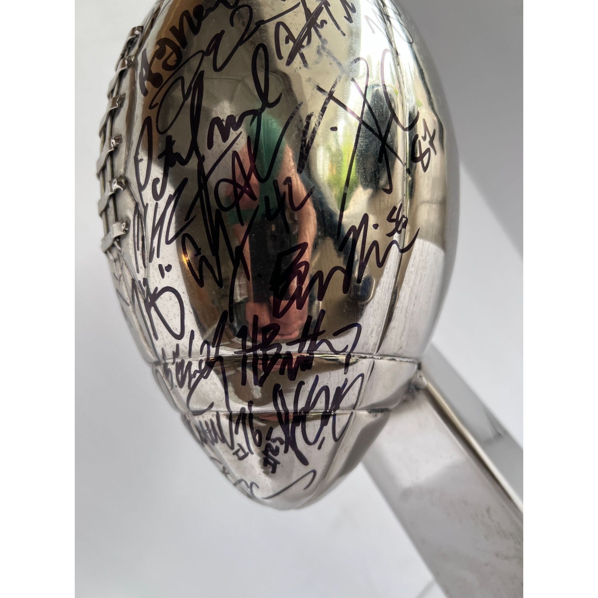 Super Bowl 57 Vince Lombardi Trophy Kansas City Chiefs team signed  with proof
