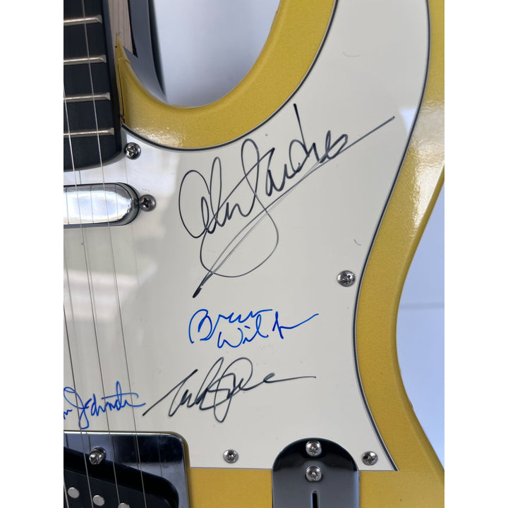 The Beach Boys full size telecaster electric guitar Brian Wilson, Mike Love, Al Jardine, David Marks  Bruce Johnston (sketch, waves) & proof.