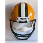 Load image into Gallery viewer, Aaron Rodgers Clay Matthews 2009-10 Green Bay Packer Super Bowl champs pro model team signed helmet
