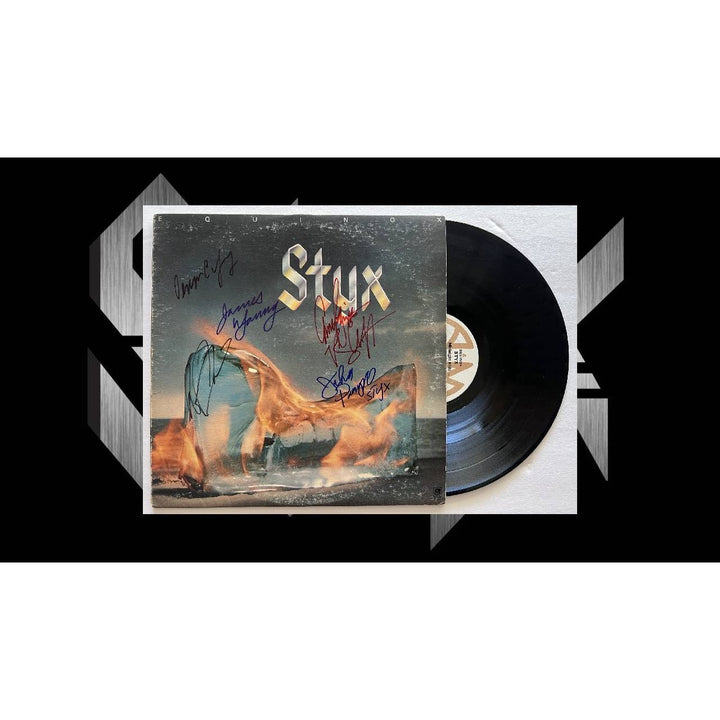 Styx Tommy Shaw James Young Equinox LP signed