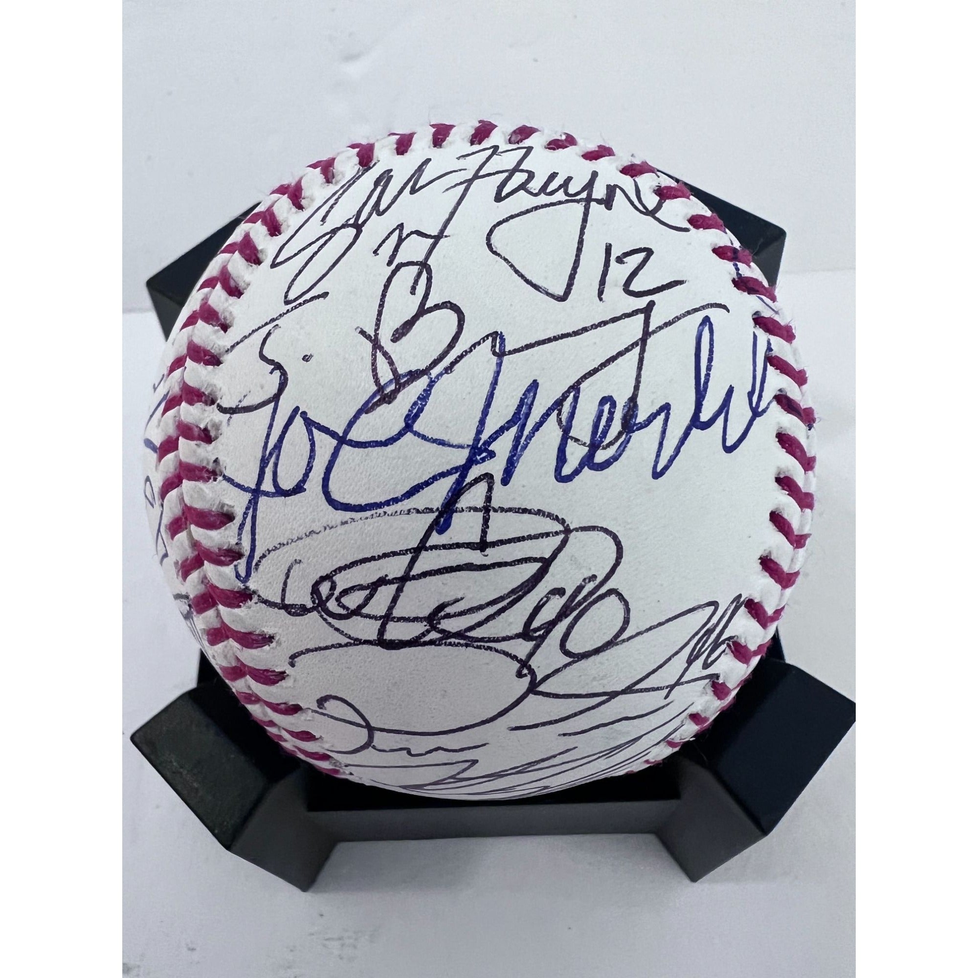 Chicago Cubs 2016 World Series champions team signed commemorative baseball Anthony Rizzo Joe Maddon Kris Bryant WS mvp Ben Zobrist