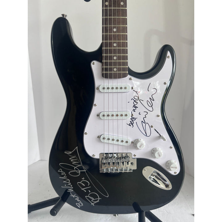 Eric Clapton and BB King vintage signature Stratocaster electric guitar signed with proof