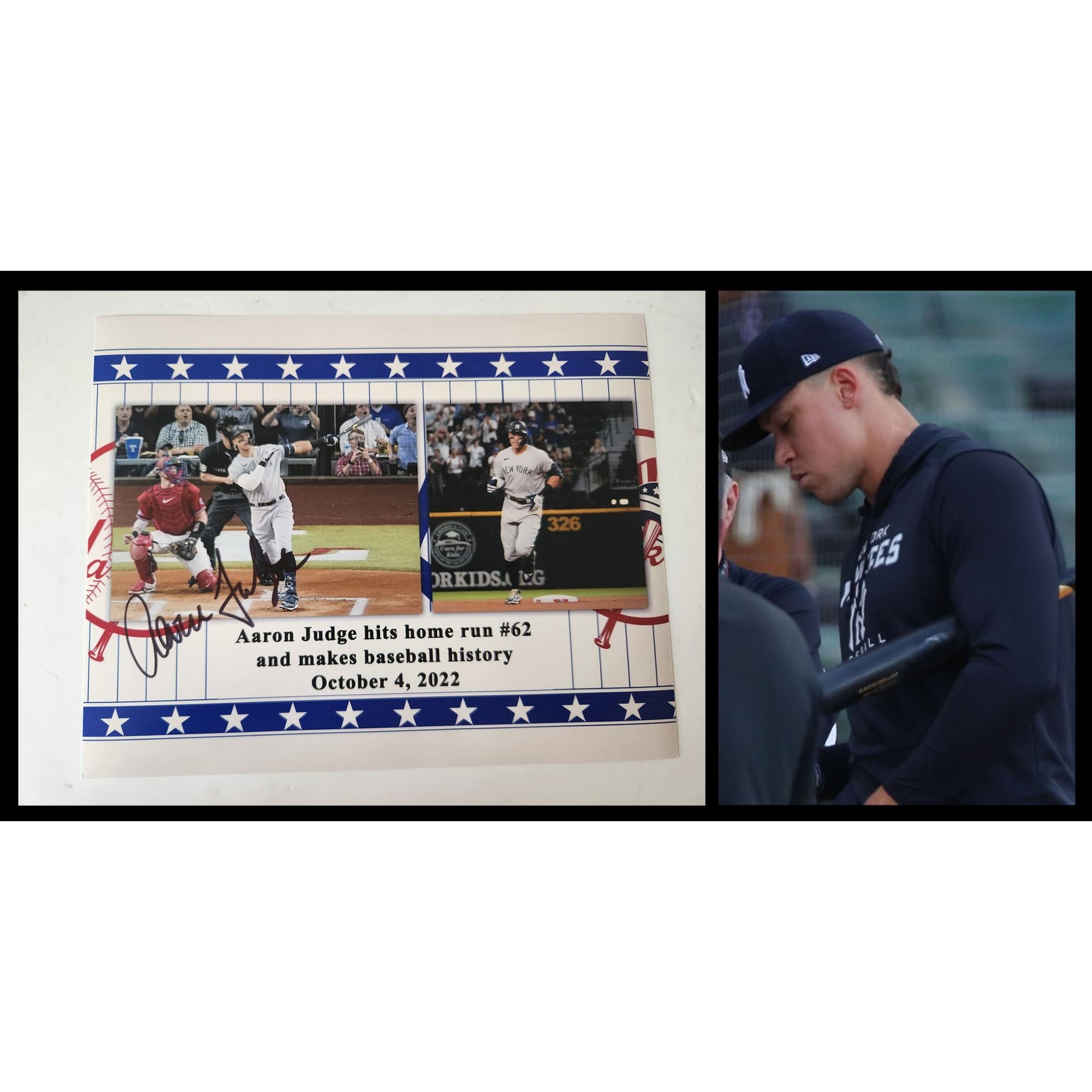 Aaron judge New York Yankees 8x10 photo signed with proof
