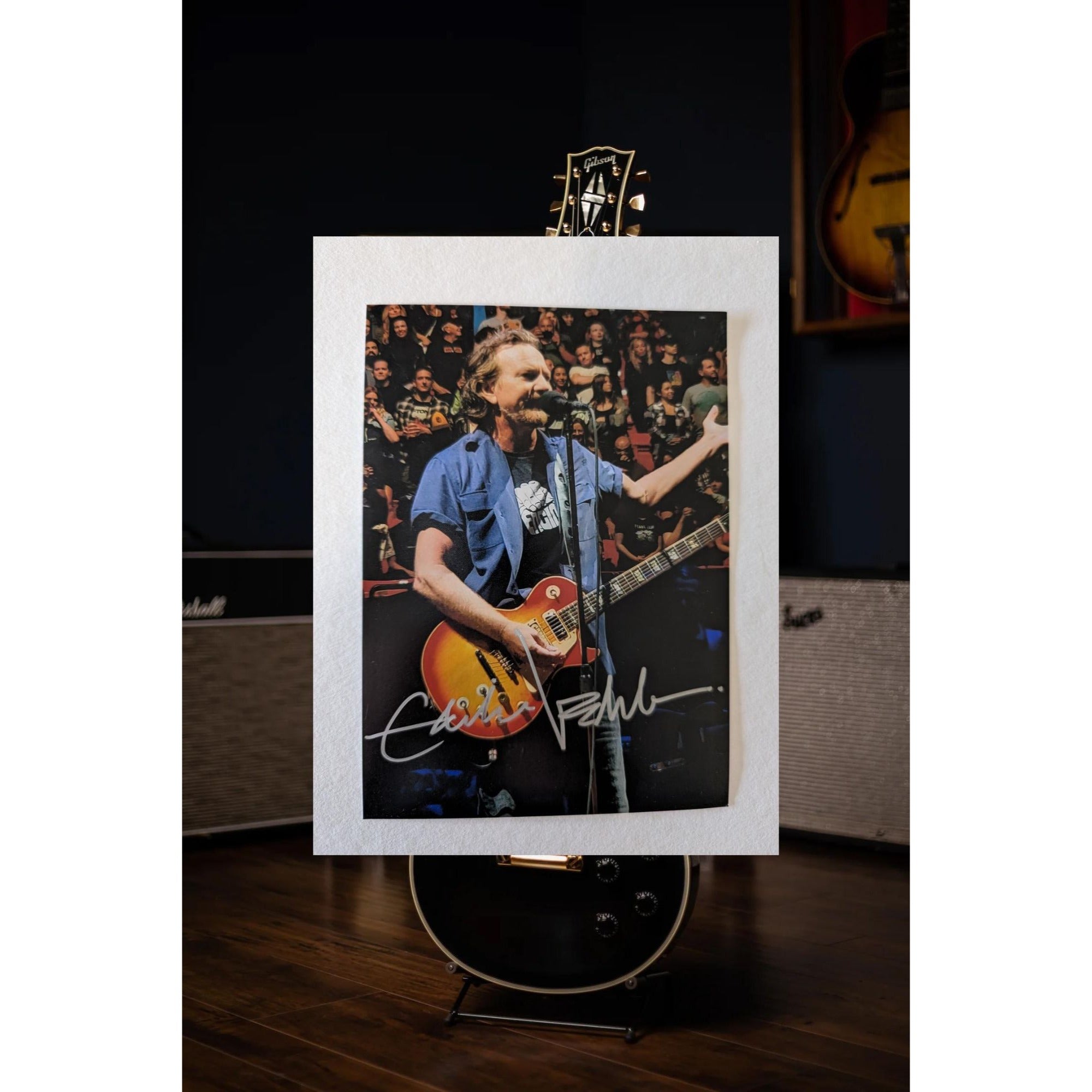 Eddie Vedder Pearl Jam 5x7 photograph signed with proof