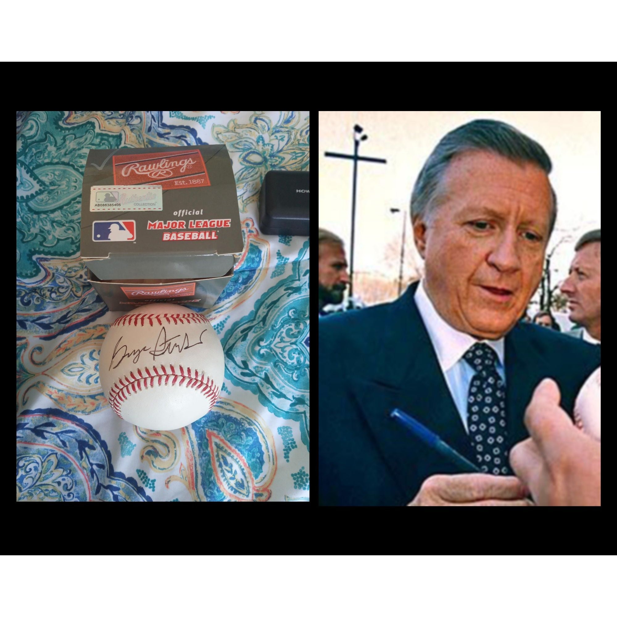George Steinbrenner New York Yankees official MLB baseball signed with proof