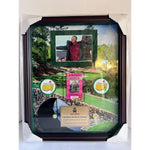 Load image into Gallery viewer, Tiger Woods 2001 full Masters ticket signed and framed with proof 19x23&quot;
