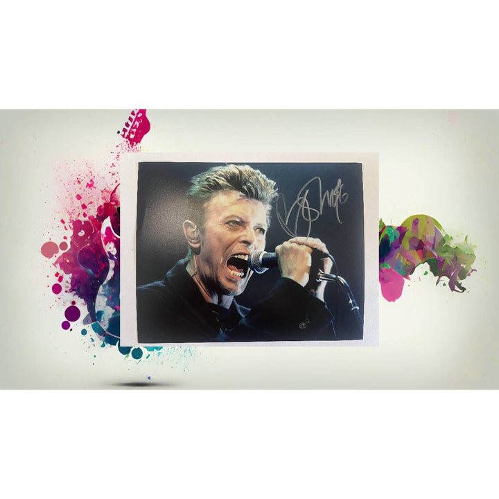 David Bowie 8x10 photograph signed with proof