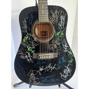Charlie Daniels, Johnny Cash, Willie Nelson, Kenny Rogers, Waylon Jennings country legends guitar signed with proof