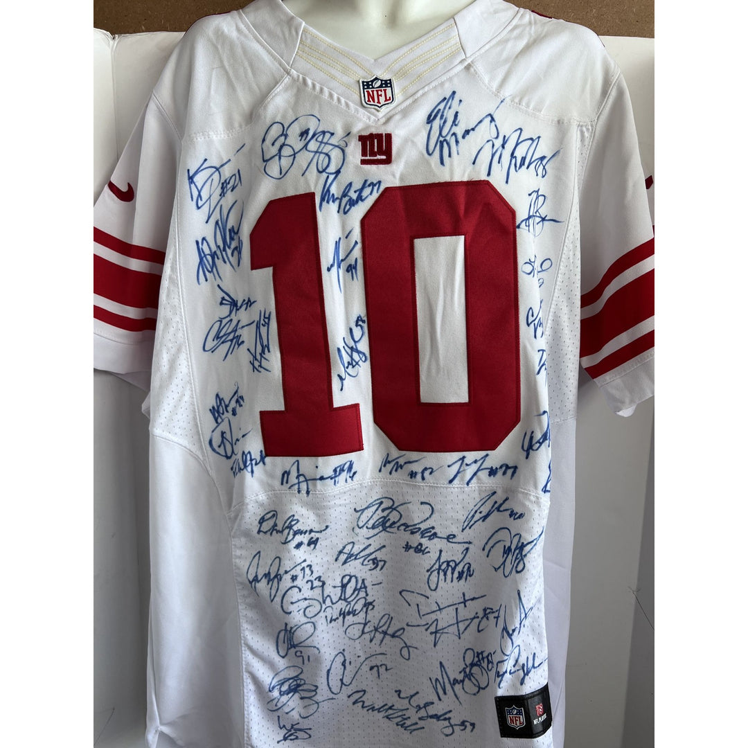 Eli Manning 2012 New York Giants Super Bowl champions team sign Jersey Nike game model size 48 signed