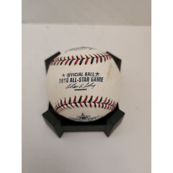 Michael Jackson MLB All-Star game baseball signed with proof free acrylic display case