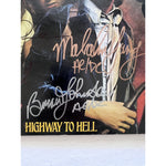 Load image into Gallery viewer, Angus young Malcolm Young Brian Johnson Cliff Williams Phil Rudd AC DC highway to hell lp signed with proof
