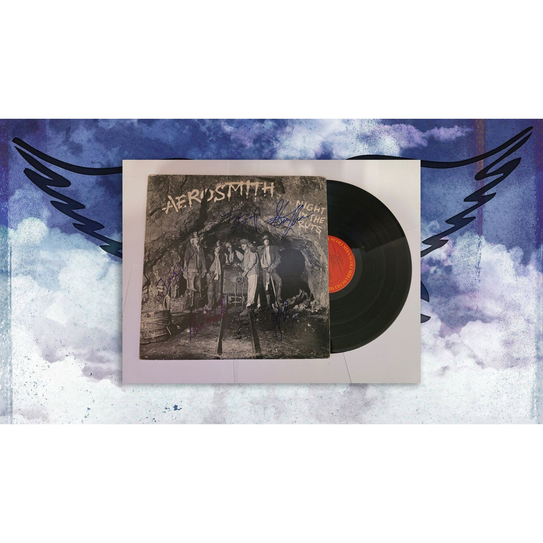 Aerosmith "Night in the Ruts" LP signed with proof.