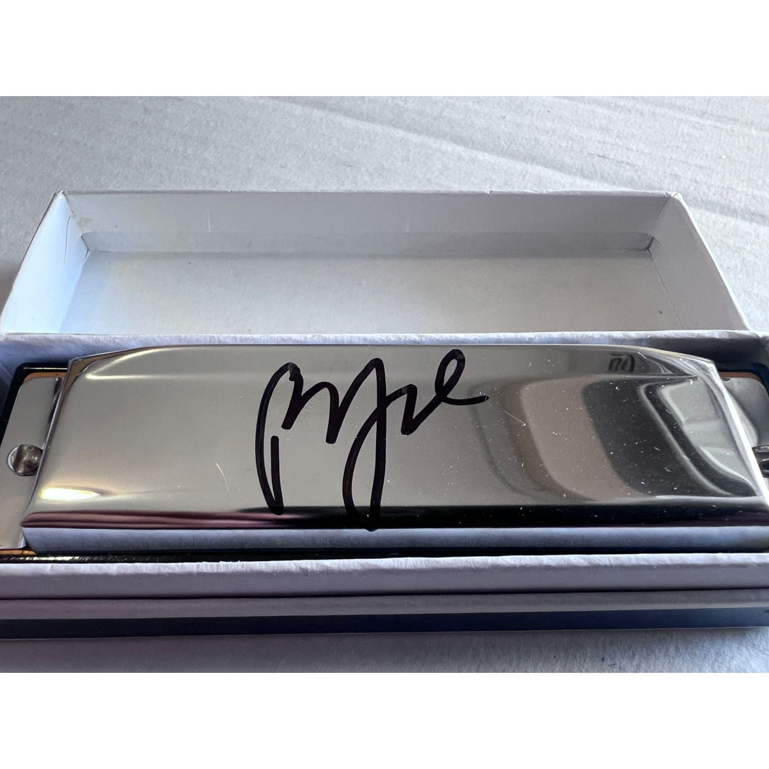 Billy Joel harmonica signed with proof