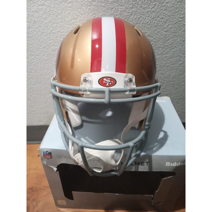 San Francisco 49ers Brock Purdy Riddell speed authentic game model helmet signed with proof